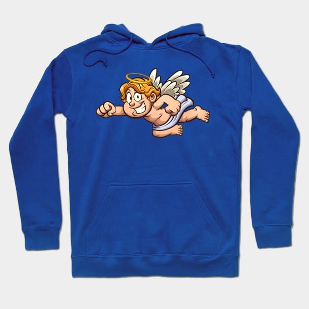 Flying cherub Hoodie by memoangeles